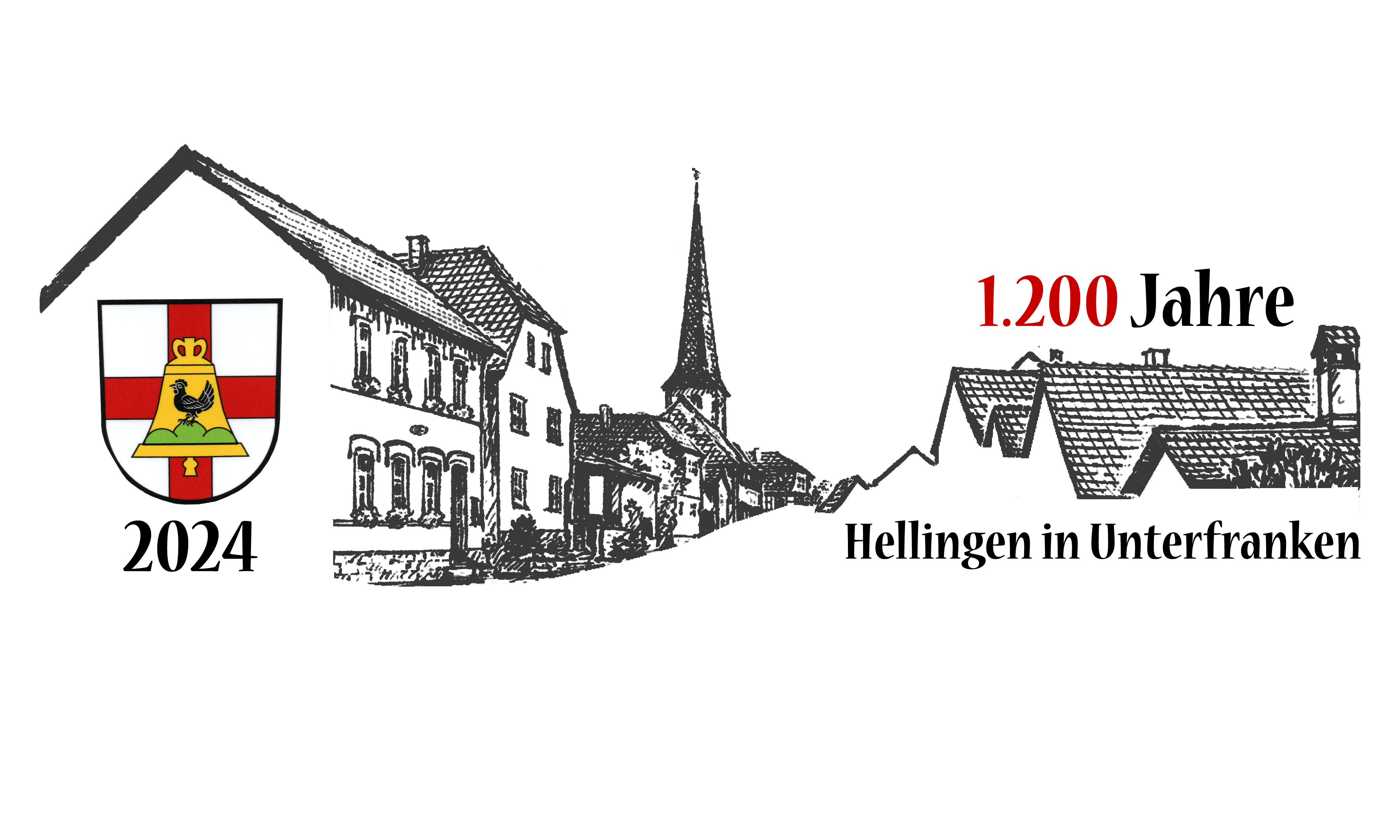 Hellingen: Dorfskizze und Wappen